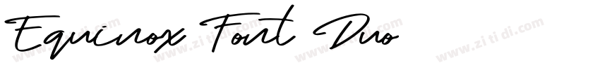 Equinox Font Duo字体转换